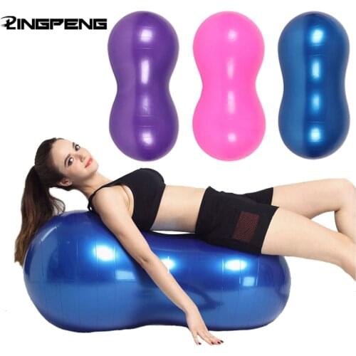 Explosion-proof Peanut Shape Fitness Yoga Ball Fitness Training Equipment Fitness Ball Aerobic Balance Pilates Ball