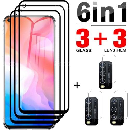 6-in-1 Protective Tempered Glass On The For Vivo Y 20i Screen Protector For Vivo Y 20 Y 30 Y 31 Y 50 Camera Protector Lens Film