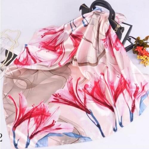 2020 90x90 antiquity print royal court place women Silk twill scarf Satin square tie ladies foulard femme towel bufanda shawl