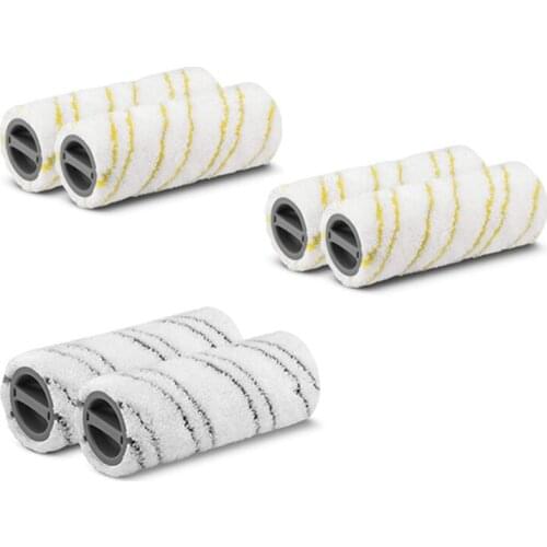 Hard Floor Sweeper Cleaner Roller Brush Main Brush for KARCHER FC3 FC5 Cordless Vacuum,3 Pair(2 Colors)