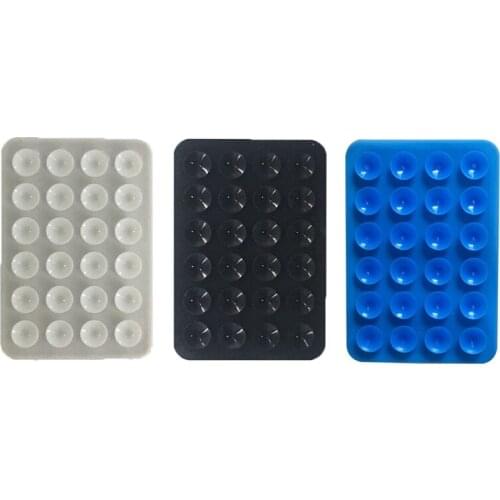 3Pcs/Set DIY Silicone Rubber Sucker Pad Backed Sticker Suction Cup For VR Mobile MP4 GPS Accessories For Fixed