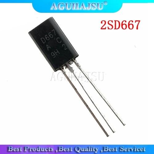 50PCS 2SD667 D667 TO92 TO-92L Plastic-Encapsulate Transistors New original