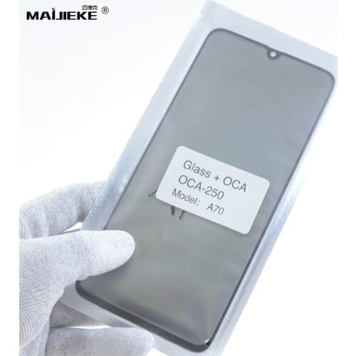 5XScreen Front Glass+OCA Polarizer For Samsung Galaxy A22 A31 A72 A52 A32 A51 A71 A20s A50 A10 A90 A80 A70 M51 Outer Touch Panel