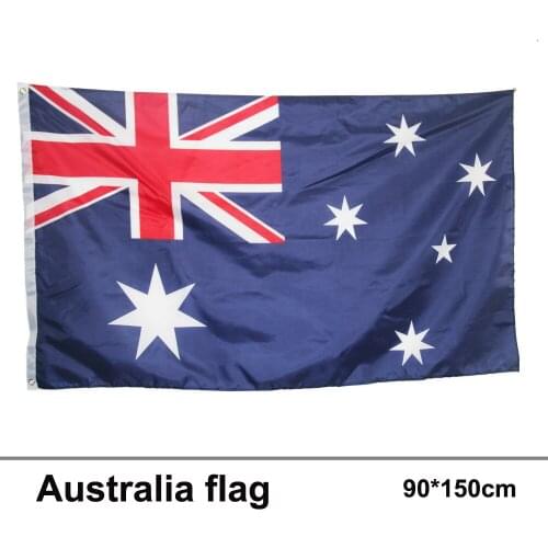 90x150CM Wave Australia 3x5 Ft Super-Poly Indoor/Outdoor Australia FLAG Country Banner Christmass gifts