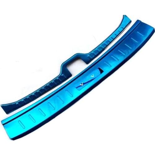 Car-covers stainless steel Internal + external Rear bumper Protector Sill fit for 2015-2017 Volvo XC60 Auto parts