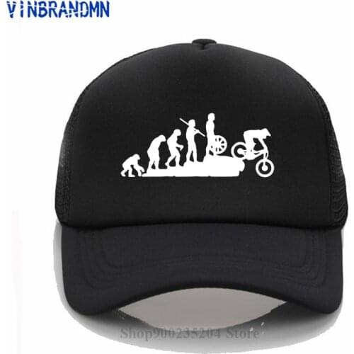 Mountain Biking Downhill Evolution Funny Baseball caps Punk Hipster MTB Bicycle unisex hats New Summer Casual Dirt Bike sun hats