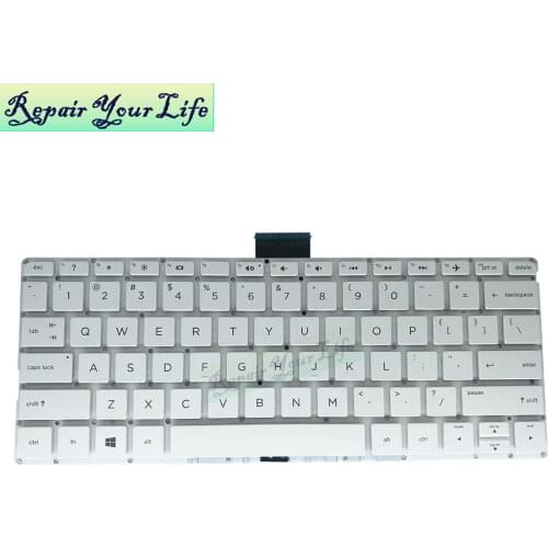 US laptop keyboard for HP pavilion 11-K 11-k000 11-K100 M1-U1 11-K024TU 11-K052TU English white no frame HPM14K3 PK131U41B00 KB