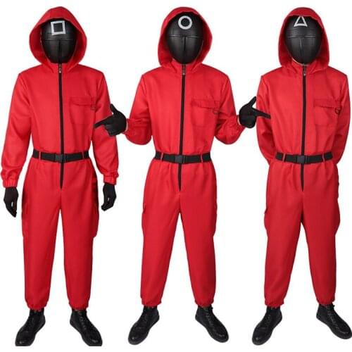 Anime Game Cosplay Costume Cute Adult Women Men Halloween Party Stage Show Jumpsuit Sets Black Red Green Purple Orange Blue