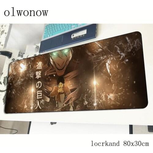 Attack on titan mousepad 80x30cm hot sales gaming mouse pad gamer mat High-end game computer desk padmouse keyboard play mats