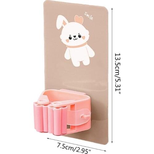 M17D Cartoon Mop Holder Made by ABS PVC Durable and Strong Not Easy to Break or Fall Help Save More Space 4 Types to Choose