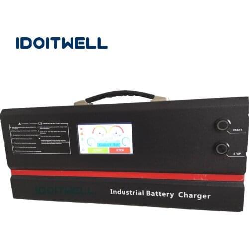 Multifunctional Intelligent adjustable 24V batteries charger 24V 100A Automatic battery charger for 24 VOLT with touch screen