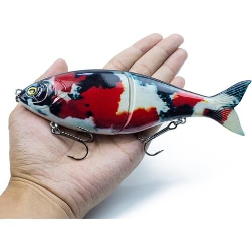 Hanlin Multi Jointed 178mm 82g Shad Glider Swimbait Fishing Lures Hardbody Slow Sinking Bass Pike Lures Fishing Bait Tackle