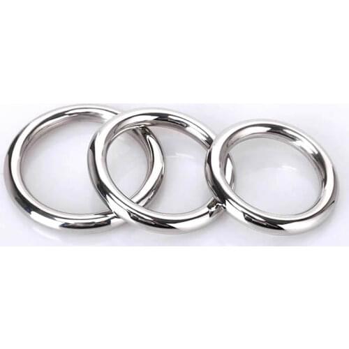 Male Stainless Steel Penis Rings Metal Semen Lock Ring Cock Sex Delay Products Male Afrodisiac Exercise Device Adult Toy