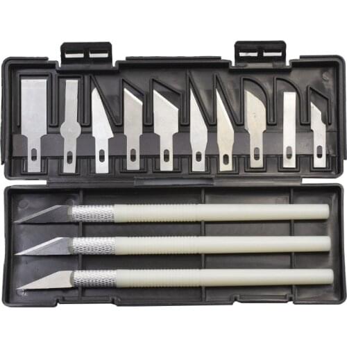 Craft Cutting Carving Knife with Blades Set Paper Cut Handicraft Carving Artist Supplies 13Pcs Multi-purpose Carving Knife Tool