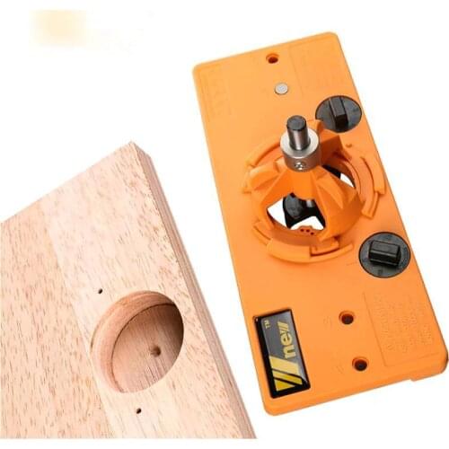Concealed 35MM Cup Style Hinge Jig Boring Hole Drill Guide + Forstner Bit Wood Cutter Carpenter Woodworking DIY Tools
