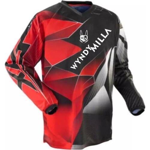 New Men TEAM WYNDYMILLA Mountain Bike Motorcycle Downhill Racing Cycling Jersey Crossmax Shirt Ciclismo Clothes For MTB Jersey