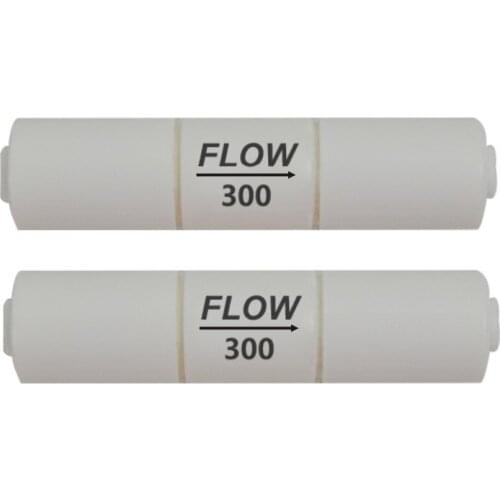 Reverse Osmosis Flow Restrictor 300CC 1/4" Quick Connect Fitting - Pack of 2