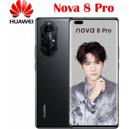 New Original Official Huawei Nova 8 Pro 5G Mobile Phone Kirin985 6.72inch 120Hz Reflash Rate 64MP Camera 4000Mah 65W Fast Charge