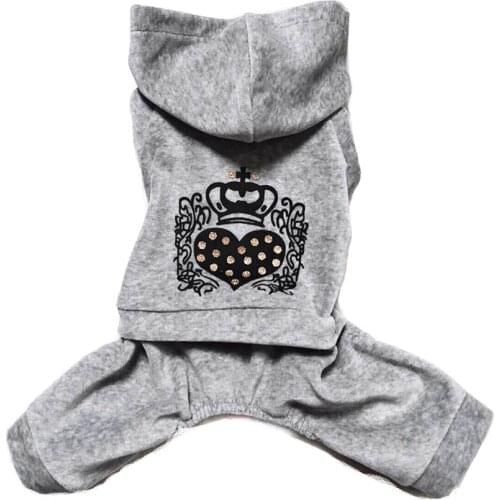 Pet dog coat spring autumn clothing pet dog sport clothes soft Velvet dog puppy Hoodies Jumpsuits Jacket Cat Pet Clothes