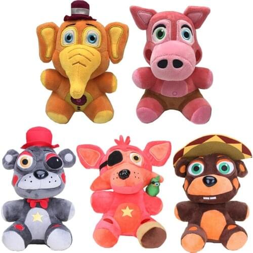 18cm FNAF Plushie Toys Golden Foxy Bonnie Chica Sister Location Stuffed Doll Cupcake Animal Plush Toys for Kids Christmas Gifts