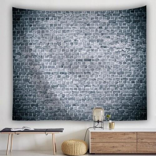 Stone Brick Tapestry 3D retro Decorative Wall Tapestries dorm headboard carpet Wall Hanging Tapestry blanket home curtain cloth