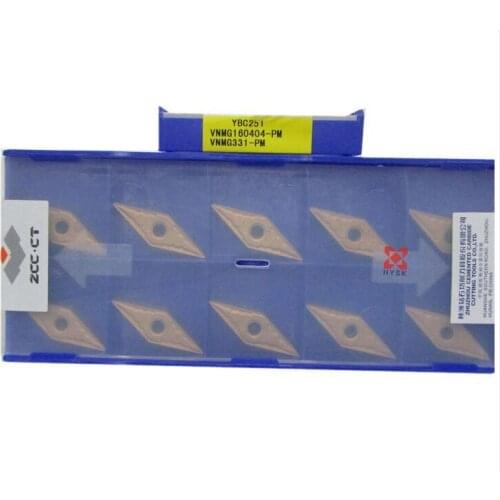 Free Shipping VNMG160404 PM YBC251 (10pcs/lot) Cemented Carbide Cutting tools turning insert VNMG160404