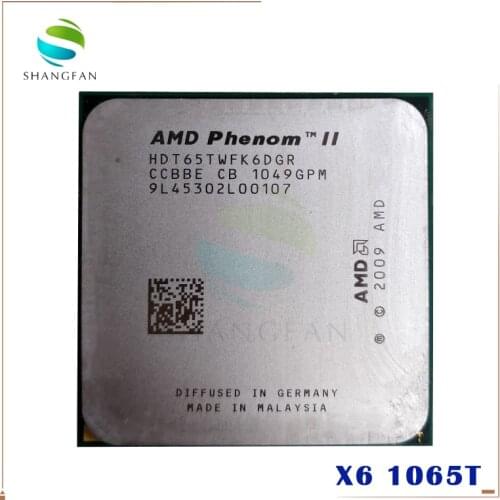 AMD Phenom X6 1065T X6-1065T 2.9GHz Six-Core CPU Processor HDT65TWFK6DGR 95W Socket AM3 938pin