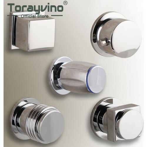 Wall Mounted Mixer Valve Brass Bathroom Hot Cold Mixer Valve Water Control Valve Single Lever Control Handle
