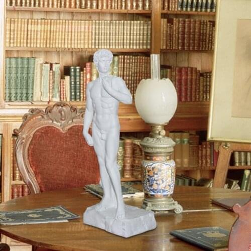 24CM David Statue Figurines Michelangelo Buonarroti Art Sculpture Resin Craft Home Decoration Accessories Modern Desktop Decor