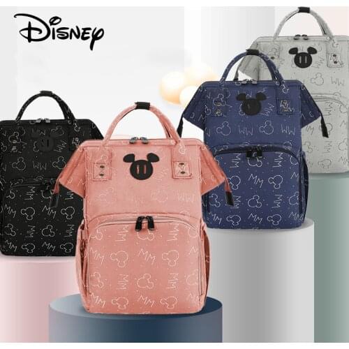 Disney Mickey Mommy Maternity Diaper Bags Large Capacity Baby Organizer Travel Baby Care Bag Fashion Mom Diaper Bag Backpack