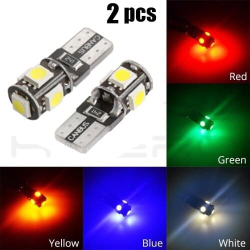 Canbus White Blue Red Yellow Green T10 5smd 5050 Led Car Light car accessories decoration