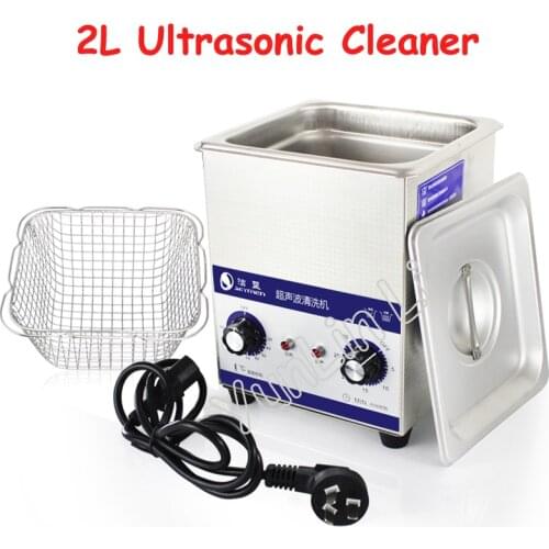 2L High Power Ultrasonic Cleaner 220V/110V Jewelry Cleaning Appliance Printing Nozzle Washer JP-010