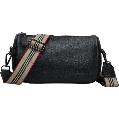 Top Layer Cowhide Ladys Shoulder Bag Cross Body Bag Trendy Fashion Womens Bag High Quality Ladys Square Bag Travel Bag