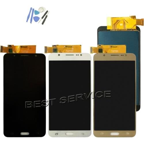 For Samsung 2016 for galaxy J7 J710 J710FN J710F J710M J710Y LCD Screen Display With Touch Digitizer Assembly + tool Can adjust