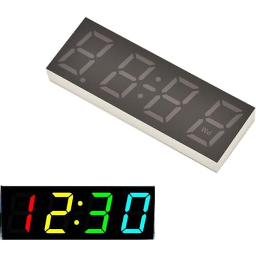 4 digital tube display for diy clock colorful red blue green white