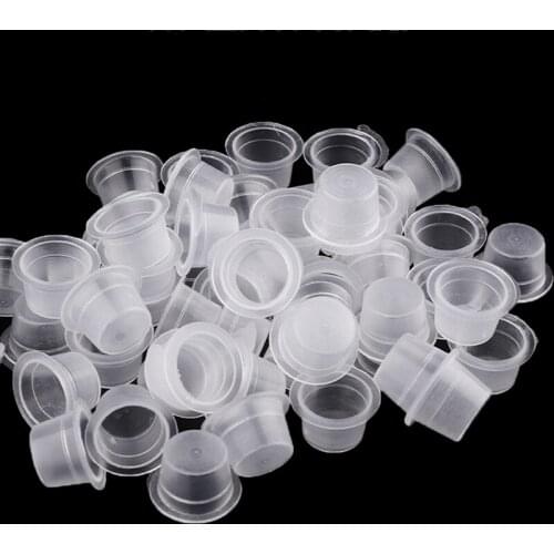 500pcs Tattoo Ink Cups Professional Tattoo Supplies Transparent Pigment Cups New
