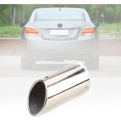72mm Stainless Steel Single Outlet Exhaust Pipe Tail Muffler Tip Car Accessory
