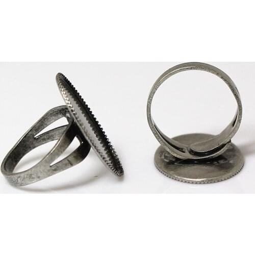 Beadsnice ID14292 wholesale inside diamere 18x25mm square adjustable ring bases blanks brass ring settings nickel free lead free