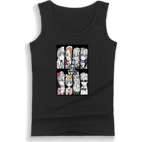 Zombie land saga Fashion Prints Tank Tops Women/Men Summer Cool Sleeveless Vest Hot Sale Casual Streetwear Clothes