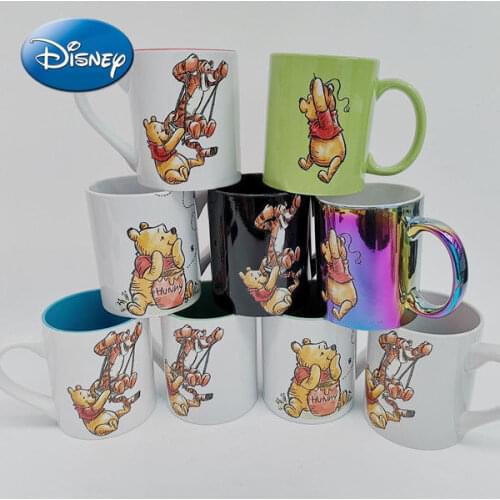 Disney Pooh Bear Cute Mug Beauty Cartoon Ceramic Cup Honey Water Cup Mugs Coffee Cups