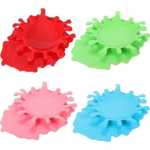 Soup Spoon Rack Splashing Tomato Sauce Soup Shape Spoon Rack Cups Holder Dining Table Spatula Spoon Rest Kitchen Storage Holder