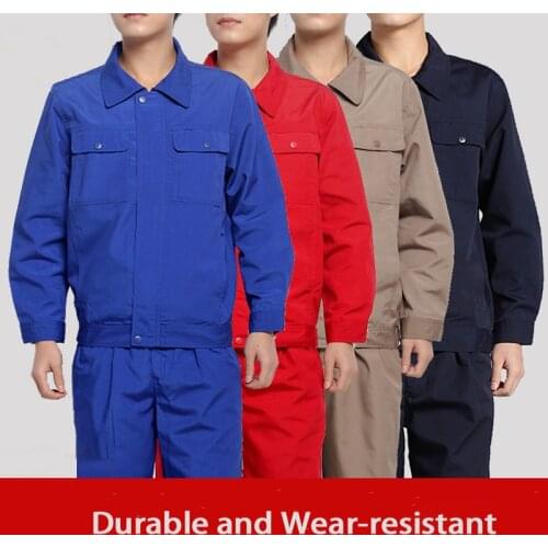 Worker Uniforms Men Women Welding Working Clothing Suit Auto Car Repair Workshop Work Jacket Durable Mechanic Electric Coveralls