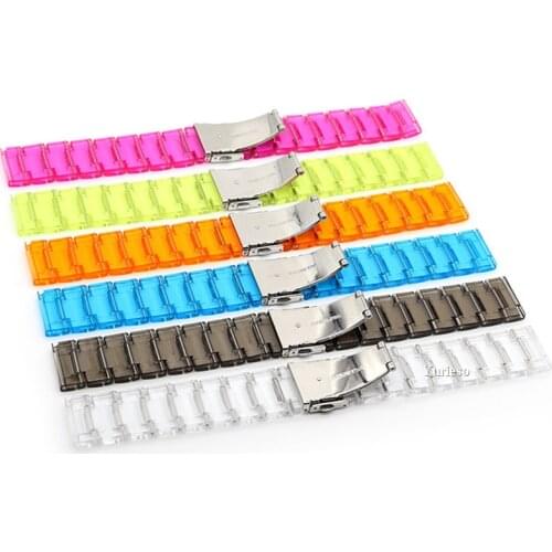 Watchbands for samsung galaxy watch 46mm active 2 amazfit bip band 22mm 20mm Transparent strap for huawei watch gt 2e correa