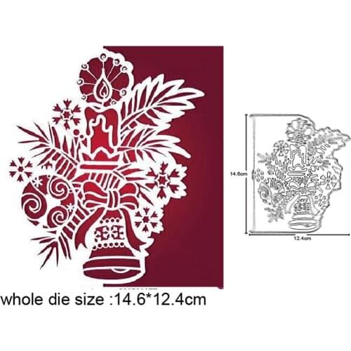 Christmas Decorations Background Frame Metal Cutting Dies Scrapbooking Stencils Album Card Embossing Die Cut Craft Dies 2020 NEW
