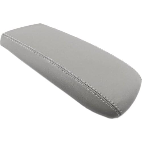Gray Center Armrest Leather Cover For Ford Explorer 1995 1996 1997 1998 1999 2000 2001 Car Central Armrest Box Panel Cover Trim
