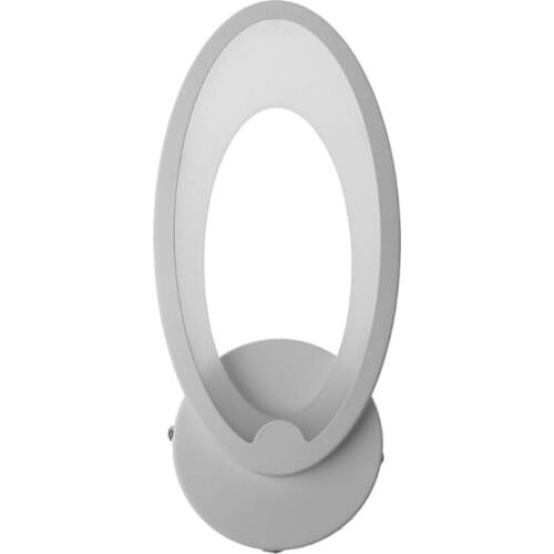 YYSD LED Light Modern Wall Lamp Acrylic Sconce 12W AC90-260V Oval Shape Indoor Bathroom Bedroom Living Room Hallway Art