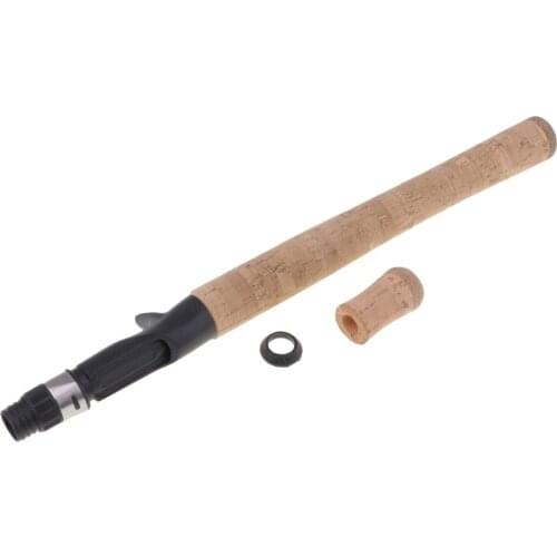 Spinning Fishing Rod Building Repair Composite Cork Handle Grip and Reel Seat Replacement 395mm Portable
