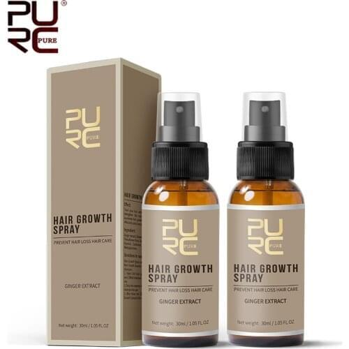 PURC Hair Growth Spray Growing Hair Oil Scalp Treatment Products Beauty Serum for Men Women Hair Care 2pcs