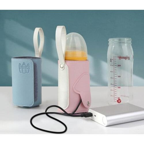 USB Milk Warmer Insulated Bag Portable Travel Cup Warmer Baby Nursing Bottle Cover Warmer Heater Bag