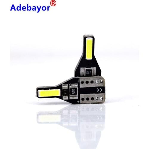 100PCS T10 LED 7020 2 SMD W5W 194 Car Lights for Auto 7020 Led Interior Light Trunk Lamp 12v 6000K